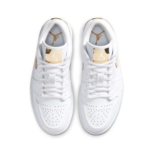 Air Jordan 1 Retro Low WMNS ‘White Metallic Gold’